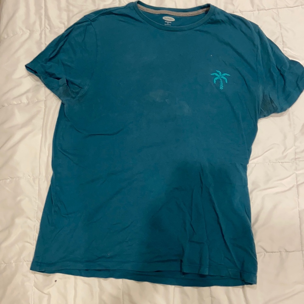 Green logo tee
